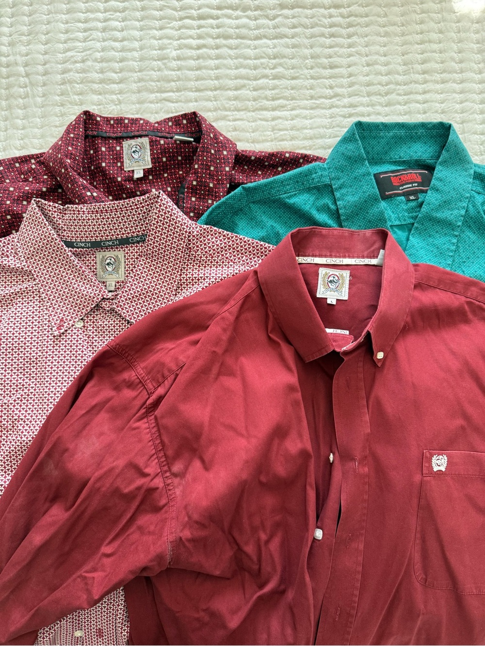 Lot of 11 Men’s Western Shirts size XL and L